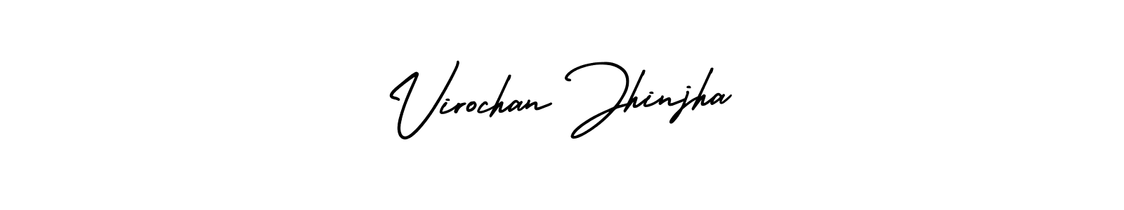 Similarly AmerikaSignatureDemo-Regular is the best handwritten signature design. Signature creator online .You can use it as an online autograph creator for name Virochan Jhinjha. Virochan Jhinjha signature style 3 images and pictures png