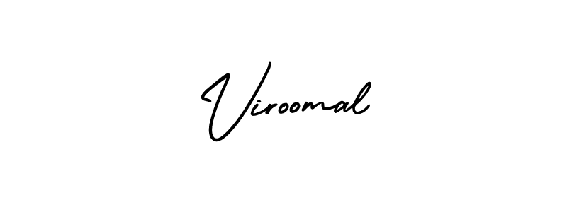 It looks lik you need a new signature style for name Viroomal. Design unique handwritten (AmerikaSignatureDemo-Regular) signature with our free signature maker in just a few clicks. Viroomal signature style 3 images and pictures png