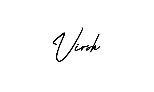 It looks lik you need a new signature style for name Virsh. Design unique handwritten (AmerikaSignatureDemo-Regular) signature with our free signature maker in just a few clicks. Virsh signature style 3 images and pictures png