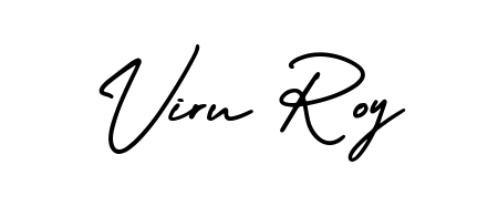 Discover how Viru Roy looks in an executive cursive font (AmerikaSignatureDemo-Regular). Perfect for legal documents, invoices, and certificates. Viru Roy signature style 3 images and pictures png