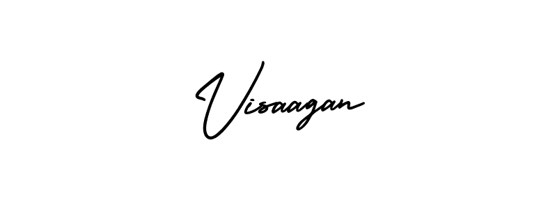 How to make Visaagan signature? AmerikaSignatureDemo-Regular is a professional autograph style. Create handwritten signature for Visaagan name. Visaagan signature style 3 images and pictures png