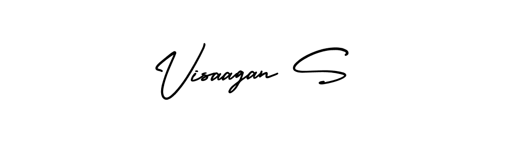 Make a beautiful signature design for name Visaagan S. Use this online signature maker to create a handwritten signature for free. Visaagan S signature style 3 images and pictures png