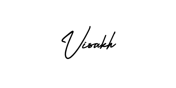Create a beautiful signature design for name Visakh. With this signature (AmerikaSignatureDemo-Regular) fonts, you can make a handwritten signature for free. Visakh signature style 3 images and pictures png