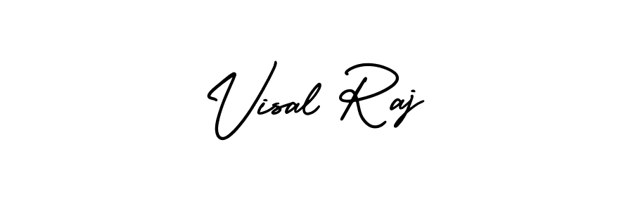 AmerikaSignatureDemo-Regular is a professional signature style that is perfect for those who want to add a touch of class to their signature. It is also a great choice for those who want to make their signature more unique. Get Visal Raj name to fancy signature for free. Visal Raj signature style 3 images and pictures png