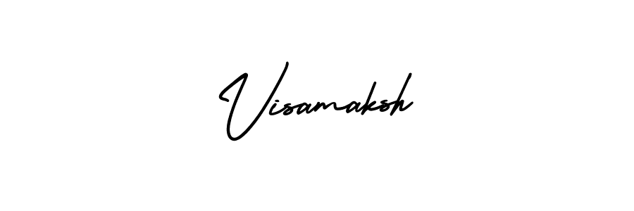 Use a signature maker to create a handwritten signature online. With this signature software, you can design (AmerikaSignatureDemo-Regular) your own signature for name Visamaksh. Visamaksh signature style 3 images and pictures png