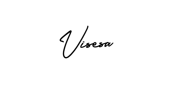 Make a beautiful signature design for name Visesa. With this signature (AmerikaSignatureDemo-Regular) style, you can create a handwritten signature for free. Visesa signature style 3 images and pictures png