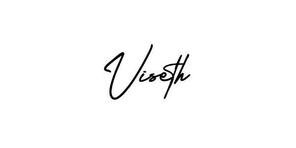 How to make Viseth signature? AmerikaSignatureDemo-Regular is a professional autograph style. Create handwritten signature for Viseth name. Viseth signature style 3 images and pictures png