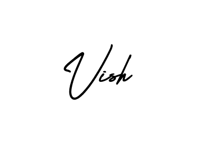 Create a beautiful signature design for name Vish. With this signature (AmerikaSignatureDemo-Regular) fonts, you can make a handwritten signature for free. Vish signature style 3 images and pictures png