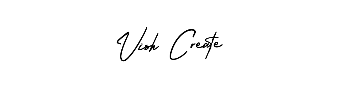 Best and Professional Signature Style for Vish Create. AmerikaSignatureDemo-Regular Best Signature Style Collection. Vish Create signature style 3 images and pictures png