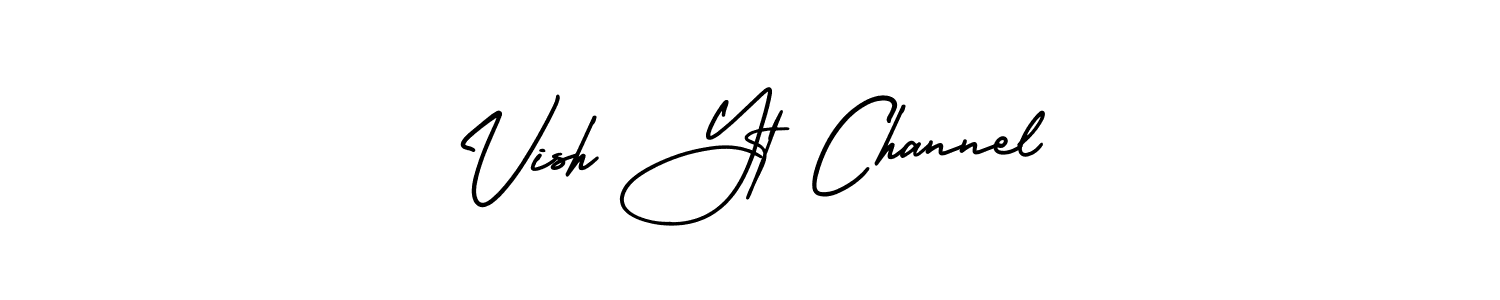 You can use this online signature creator to create a handwritten signature for the name Vish Yt Channel. This is the best online autograph maker. Vish Yt Channel signature style 3 images and pictures png