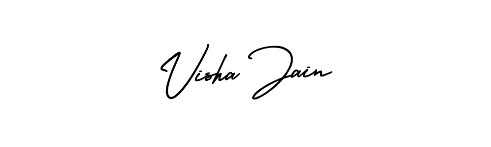 Make a short Visha Jain signature style. Manage your documents anywhere anytime using AmerikaSignatureDemo-Regular. Create and add eSignatures, submit forms, share and send files easily. Visha Jain signature style 3 images and pictures png
