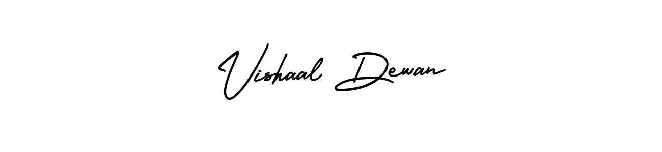 How to make Vishaal Dewan name signature. Use AmerikaSignatureDemo-Regular style for creating short signs online. This is the latest handwritten sign. Vishaal Dewan signature style 3 images and pictures png