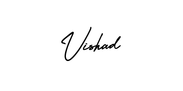 You can use this online signature creator to create a handwritten signature for the name Vishad. This is the best online autograph maker. Vishad signature style 3 images and pictures png