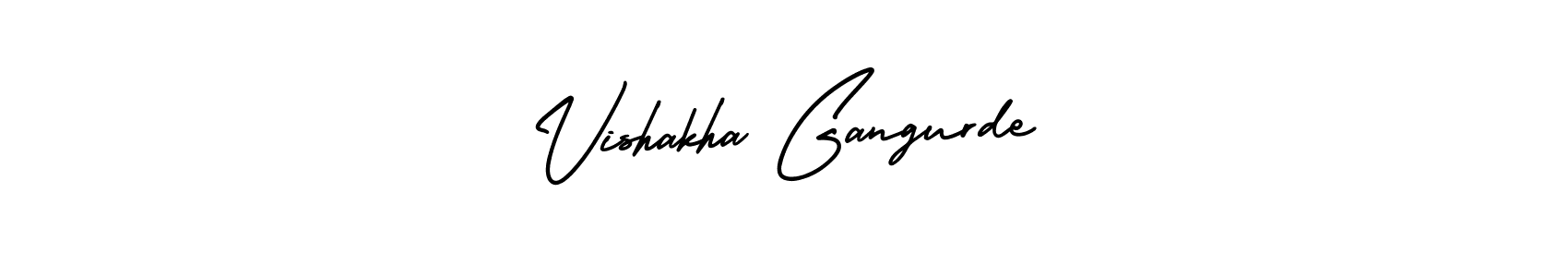 Make a beautiful signature design for name Vishakha Gangurde. Use this online signature maker to create a handwritten signature for free. Vishakha Gangurde signature style 3 images and pictures png