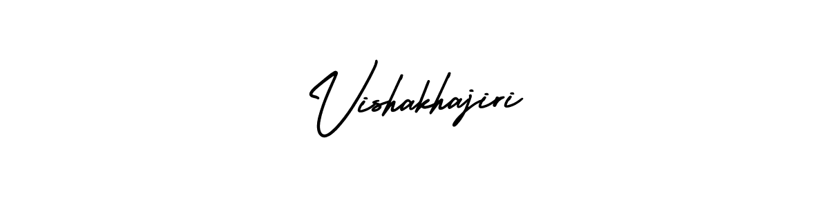 if you are searching for the best signature style for your name Vishakhajiri. so please give up your signature search. here we have designed multiple signature styles  using AmerikaSignatureDemo-Regular. Vishakhajiri signature style 3 images and pictures png