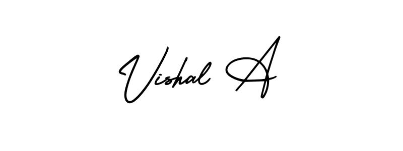 Best and Professional Signature Style for Vishal A. AmerikaSignatureDemo-Regular Best Signature Style Collection. Vishal A signature style 3 images and pictures png