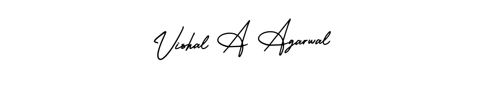 Use a signature maker to create a handwritten signature online. With this signature software, you can design (AmerikaSignatureDemo-Regular) your own signature for name Vishal A Agarwal. Vishal A Agarwal signature style 3 images and pictures png