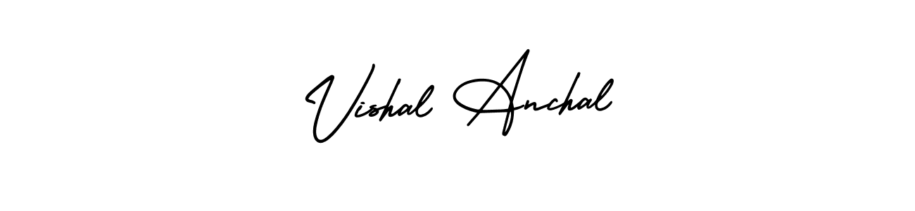 Use a signature maker to create a handwritten signature online. With this signature software, you can design (AmerikaSignatureDemo-Regular) your own signature for name Vishal Anchal. Vishal Anchal signature style 3 images and pictures png