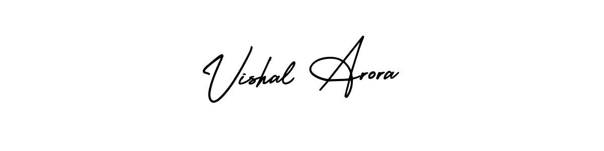 Make a beautiful signature design for name Vishal Arora. With this signature (AmerikaSignatureDemo-Regular) style, you can create a handwritten signature for free. Vishal Arora signature style 3 images and pictures png