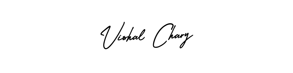 Use a signature maker to create a handwritten signature online. With this signature software, you can design (AmerikaSignatureDemo-Regular) your own signature for name Vishal Chary. Vishal Chary signature style 3 images and pictures png