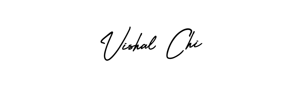 It looks lik you need a new signature style for name Vishal Chi. Design unique handwritten (AmerikaSignatureDemo-Regular) signature with our free signature maker in just a few clicks. Vishal Chi signature style 3 images and pictures png