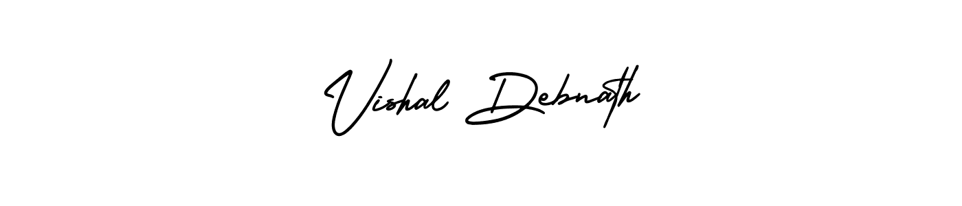 Similarly AmerikaSignatureDemo-Regular is the best handwritten signature design. Signature creator online .You can use it as an online autograph creator for name Vishal Debnath. Vishal Debnath signature style 3 images and pictures png