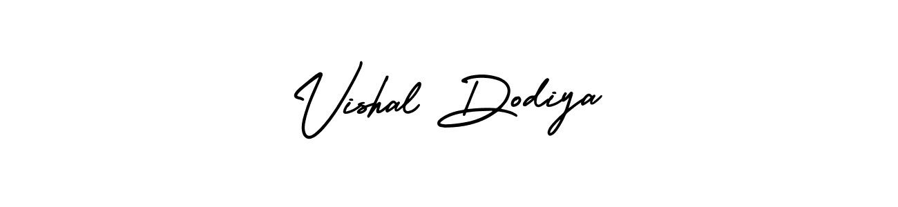 How to Draw Vishal Dodiya signature style? AmerikaSignatureDemo-Regular is a latest design signature styles for name Vishal Dodiya. Vishal Dodiya signature style 3 images and pictures png