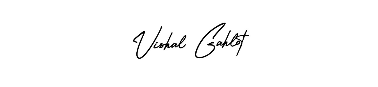 Vishal Gahlot stylish signature style. Best Handwritten Sign (AmerikaSignatureDemo-Regular) for my name. Handwritten Signature Collection Ideas for my name Vishal Gahlot. Vishal Gahlot signature style 3 images and pictures png