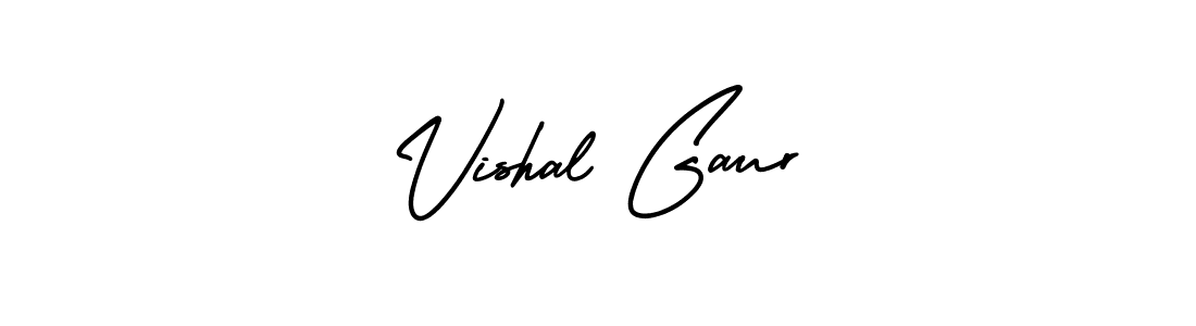 Vishal Gaur stylish signature style. Best Handwritten Sign (AmerikaSignatureDemo-Regular) for my name. Handwritten Signature Collection Ideas for my name Vishal Gaur. Vishal Gaur signature style 3 images and pictures png