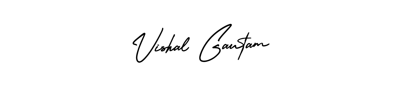 Also we have Vishal Gautam name is the best signature style. Create professional handwritten signature collection using AmerikaSignatureDemo-Regular autograph style. Vishal Gautam signature style 3 images and pictures png