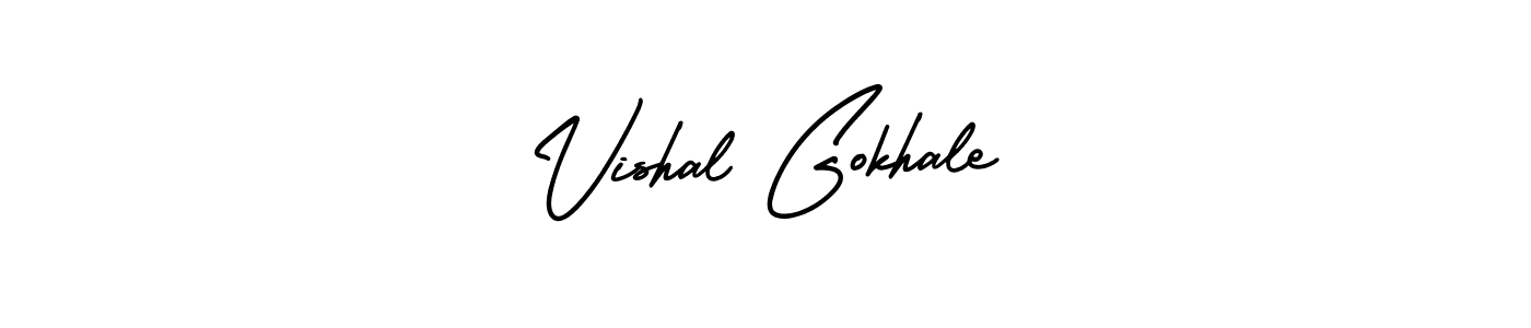 if you are searching for the best signature style for your name Vishal Gokhale. so please give up your signature search. here we have designed multiple signature styles  using AmerikaSignatureDemo-Regular. Vishal Gokhale signature style 3 images and pictures png