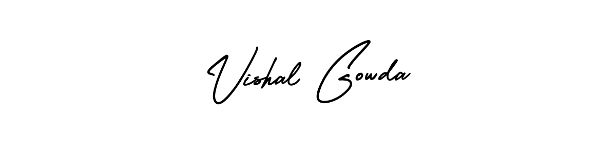 Best and Professional Signature Style for Vishal Gowda. AmerikaSignatureDemo-Regular Best Signature Style Collection. Vishal Gowda signature style 3 images and pictures png