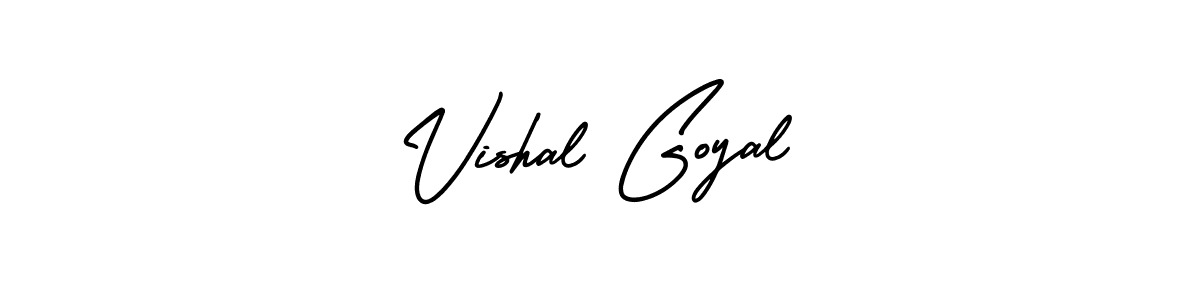 This is the best signature style for the Vishal Goyal name. Also you like these signature font (AmerikaSignatureDemo-Regular). Mix name signature. Vishal Goyal signature style 3 images and pictures png