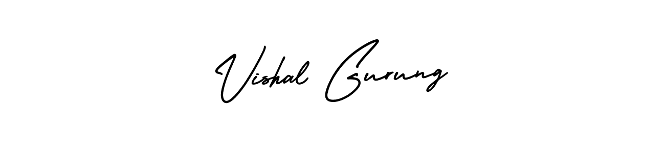 Design your own signature with our free online signature maker. With this signature software, you can create a handwritten (AmerikaSignatureDemo-Regular) signature for name Vishal Gurung. Vishal Gurung signature style 3 images and pictures png