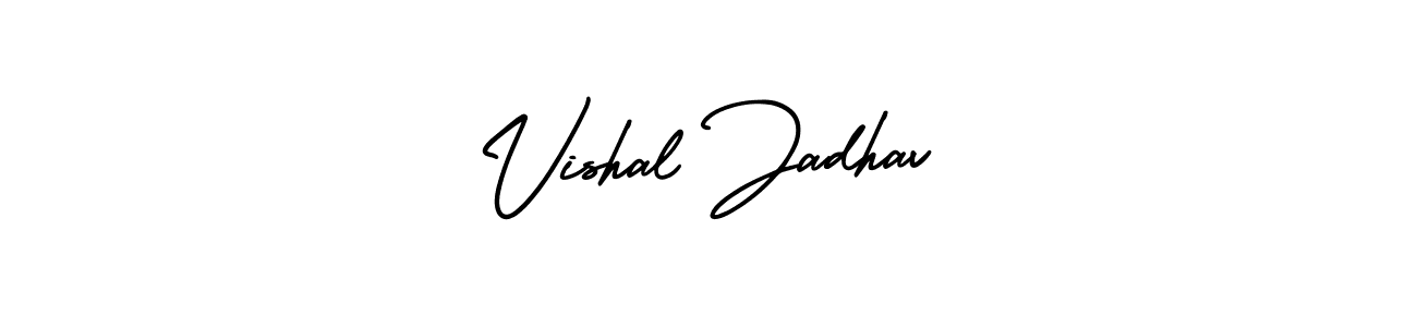 Make a beautiful signature design for name Vishal Jadhav. With this signature (AmerikaSignatureDemo-Regular) style, you can create a handwritten signature for free. Vishal Jadhav signature style 3 images and pictures png