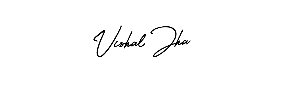 Vishal Jha stylish signature style. Best Handwritten Sign (AmerikaSignatureDemo-Regular) for my name. Handwritten Signature Collection Ideas for my name Vishal Jha. Vishal Jha signature style 3 images and pictures png