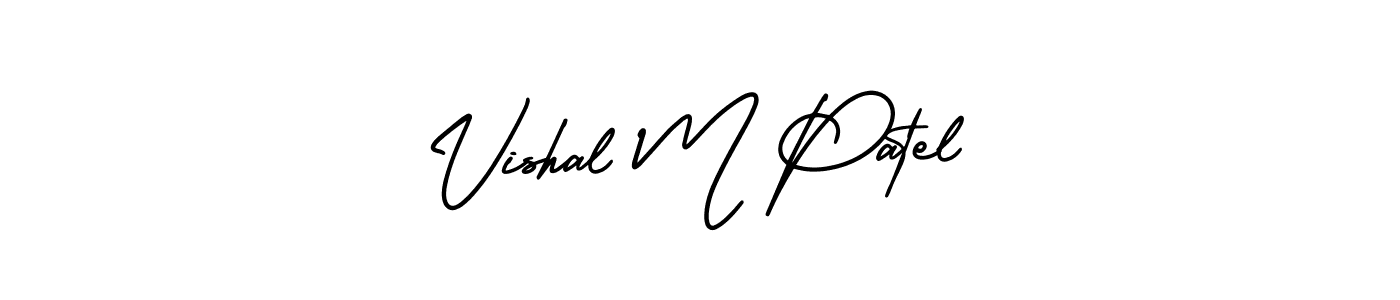 How to make Vishal M Patel signature? AmerikaSignatureDemo-Regular is a professional autograph style. Create handwritten signature for Vishal M Patel name. Vishal M Patel signature style 3 images and pictures png