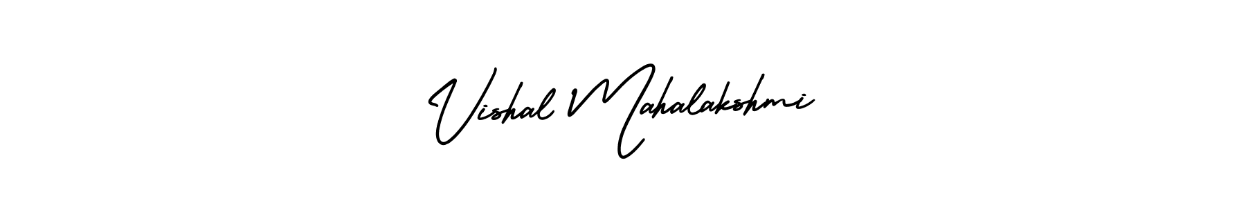 Design your own signature with our free online signature maker. With this signature software, you can create a handwritten (AmerikaSignatureDemo-Regular) signature for name Vishal Mahalakshmi. Vishal Mahalakshmi signature style 3 images and pictures png