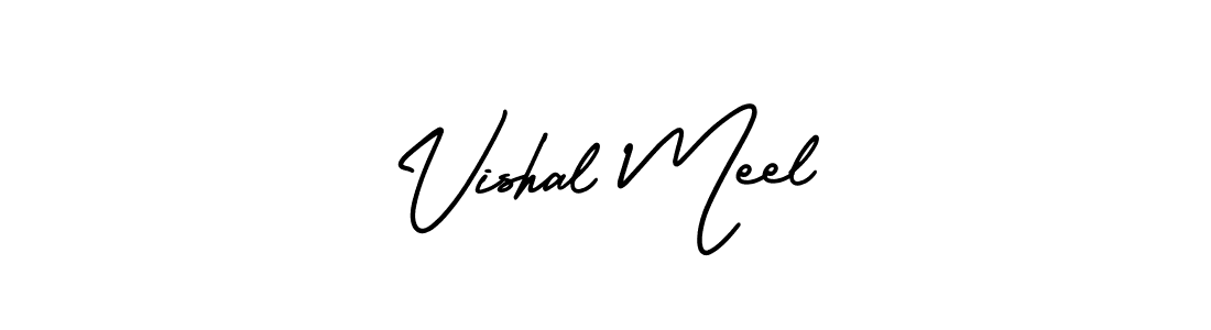 Similarly AmerikaSignatureDemo-Regular is the best handwritten signature design. Signature creator online .You can use it as an online autograph creator for name Vishal Meel. Vishal Meel signature style 3 images and pictures png