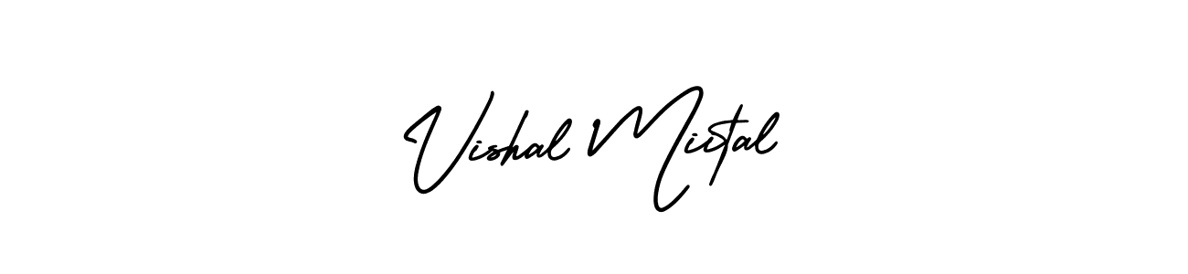 AmerikaSignatureDemo-Regular is a professional signature style that is perfect for those who want to add a touch of class to their signature. It is also a great choice for those who want to make their signature more unique. Get Vishal Miital name to fancy signature for free. Vishal Miital signature style 3 images and pictures png