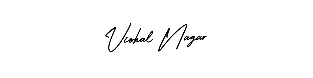 It looks lik you need a new signature style for name Vishal Nagar. Design unique handwritten (AmerikaSignatureDemo-Regular) signature with our free signature maker in just a few clicks. Vishal Nagar signature style 3 images and pictures png