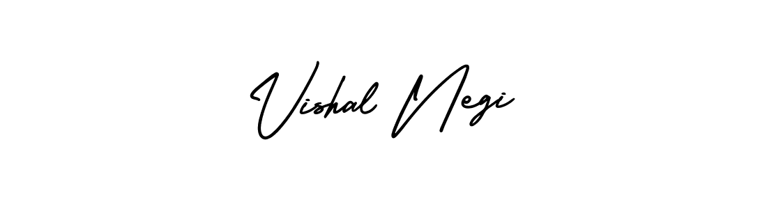 Use a signature maker to create a handwritten signature online. With this signature software, you can design (AmerikaSignatureDemo-Regular) your own signature for name Vishal Negi. Vishal Negi signature style 3 images and pictures png