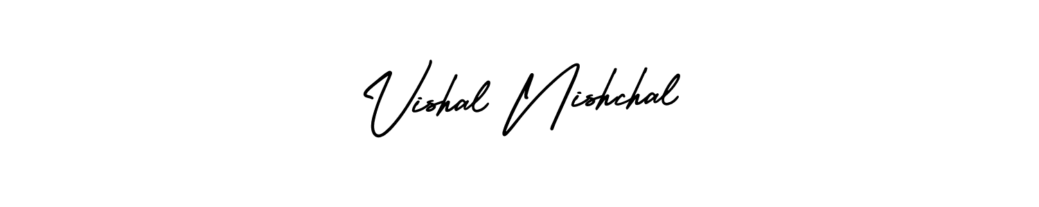 Make a beautiful signature design for name Vishal Nishchal. Use this online signature maker to create a handwritten signature for free. Vishal Nishchal signature style 3 images and pictures png