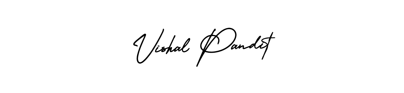 Design your own signature with our free online signature maker. With this signature software, you can create a handwritten (AmerikaSignatureDemo-Regular) signature for name Vishal Pandit. Vishal Pandit signature style 3 images and pictures png