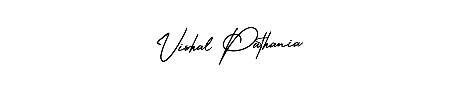 This is the best signature style for the Vishal Pathania name. Also you like these signature font (AmerikaSignatureDemo-Regular). Mix name signature. Vishal Pathania signature style 3 images and pictures png