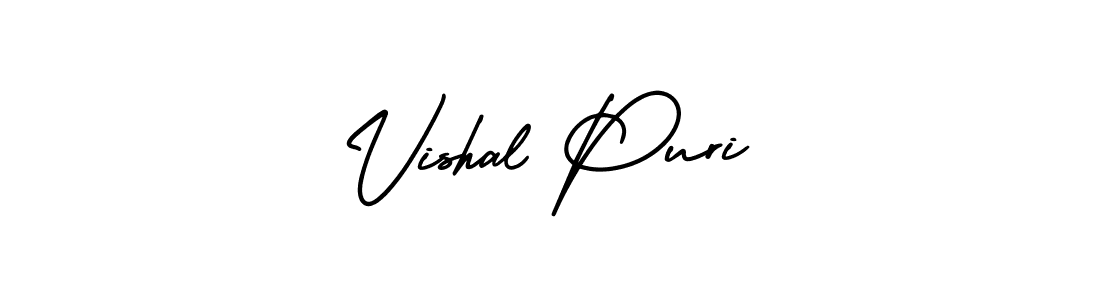 How to make Vishal Puri signature? AmerikaSignatureDemo-Regular is a professional autograph style. Create handwritten signature for Vishal Puri name. Vishal Puri signature style 3 images and pictures png