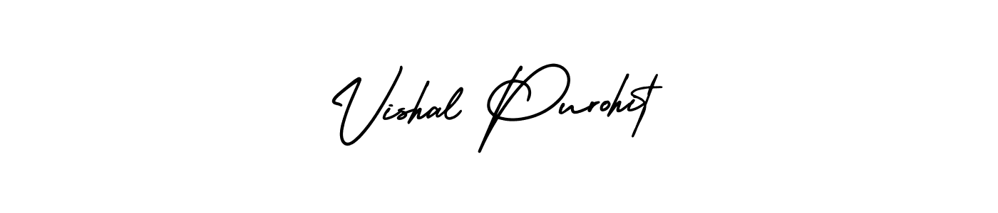 Use a signature maker to create a handwritten signature online. With this signature software, you can design (AmerikaSignatureDemo-Regular) your own signature for name Vishal Purohit. Vishal Purohit signature style 3 images and pictures png