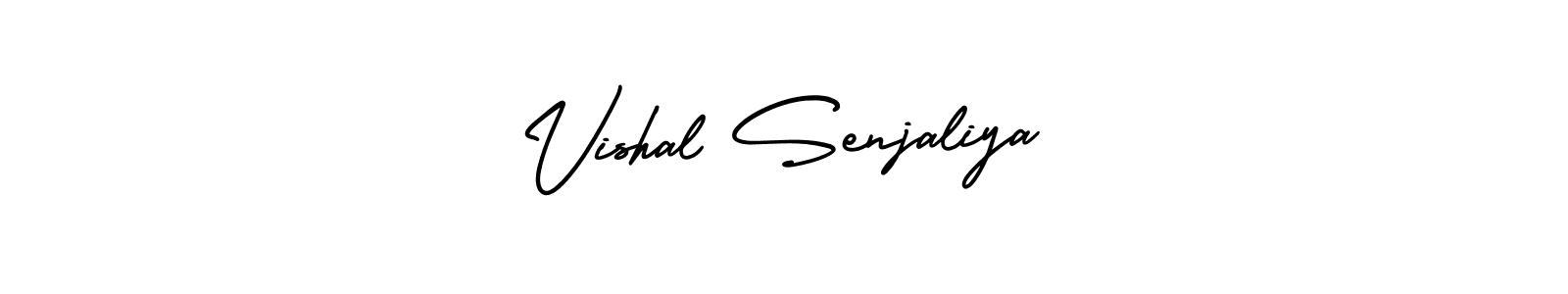 Vishal Senjaliya stylish signature style. Best Handwritten Sign (AmerikaSignatureDemo-Regular) for my name. Handwritten Signature Collection Ideas for my name Vishal Senjaliya. Vishal Senjaliya signature style 3 images and pictures png