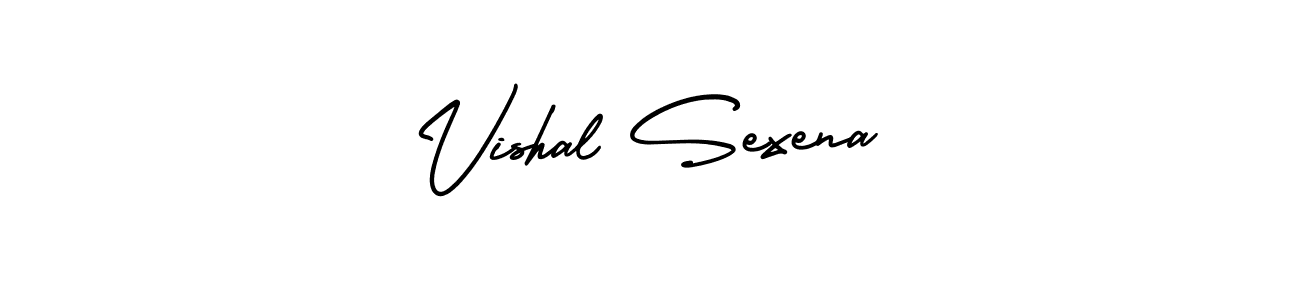 Create a beautiful signature design for name Vishal Sexena. With this signature (AmerikaSignatureDemo-Regular) fonts, you can make a handwritten signature for free. Vishal Sexena signature style 3 images and pictures png