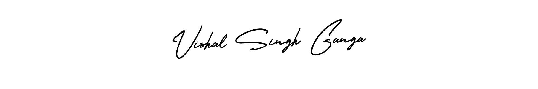AmerikaSignatureDemo-Regular is a professional signature style that is perfect for those who want to add a touch of class to their signature. It is also a great choice for those who want to make their signature more unique. Get Vishal Singh Ganga name to fancy signature for free. Vishal Singh Ganga signature style 3 images and pictures png